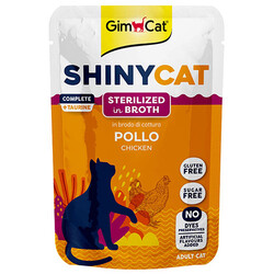 GimCat - GimCat Shinycat Pouch Kısırlaştırılmış Tavuk Etli Yaş Kedi Maması 70 Gr