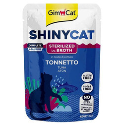 GimCat - GimCat Shinycat Pouch Kısırlaştırılmış Ton Balıklı Yaş Kedi Maması 70 Gr