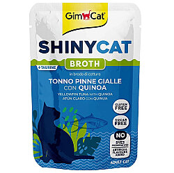 GimCat Shinycat Pouch Sarı Yüzgeçli Ton Balıklı ve Kinoalı Yaş Kedi Maması 70 Gr - GimCat