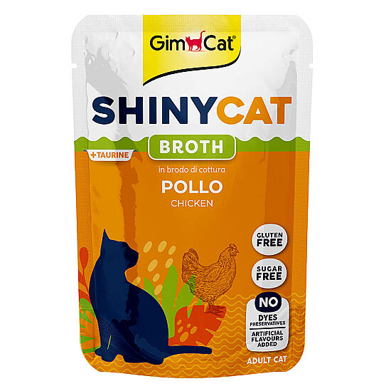 GimCat Shinycat Pouch Tavuk Etli Yaş Kedi Maması 70 Gr - 1