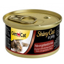 GimCat - GimCat Shinycat Tavuk & Karides & Malt Özü Kedi Konservesi 70 Gr