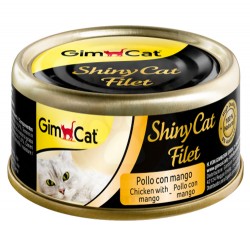 GimCat - GimCat ShinyCat Tavuk ve Mango Kıyılmış Fileto Kedi Konservesi 70 Gr