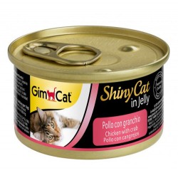 GimCat - GimCat ShinyCat Tavuklu & Yengeçli Jöleli Konserve Kedi Maması 70 Gr