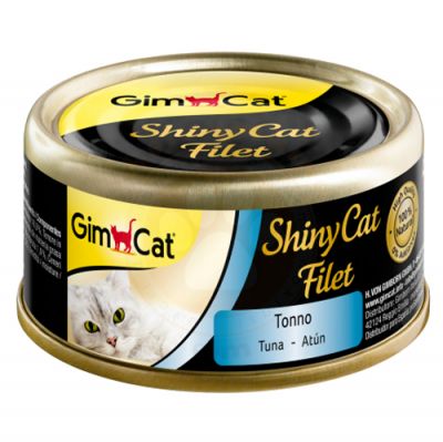 GimCat ShinyCat Ton Balığı Kıyılmış Fileto Kedi Konservesi 70 Gr