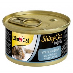 GimCat - GimCat ShinyCat Ton Balıklı Karides Jöleli Kedi Konservesi 70 Gr
