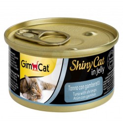 GimCat - GimCat ShinyCat Ton Balıklı & Karides Jöleli Kedi Konservesi 70 Gr