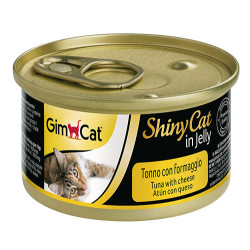 GimCat - GimCat ShinyCat Ton Balıklı Peynirli Jöleli Kedi Konservesi 70 Gr