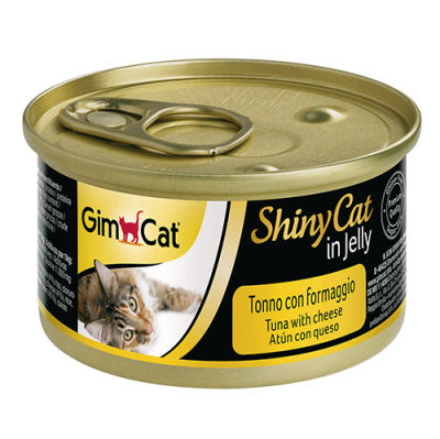 GimCat ShinyCat Ton Balıklı Peynirli Jöleli Kedi Konservesi 70 Gr