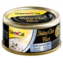GimCat - GimCat ShinyCat Ton ve Ançuez Kıyılmış Fileto Kedi Konservesi 70 Gr