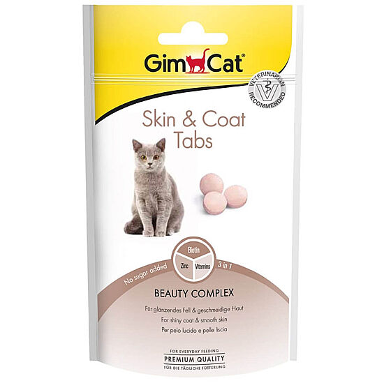 Gimcat Skin Coat Tabs Deri ve Tüy Sağlığı Kedi Ödül Tableti 40 Gr - 1