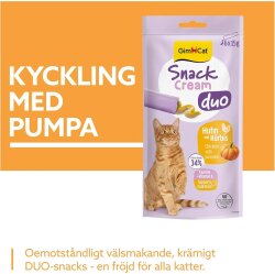 Gimcat Snack Cream Duo Tavuk Etli ve Balkabaklı Ek Besin Kedi Ödülü 6 x 15 Gr - 2