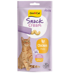 Gimcat Snack Cream Tavuklu Ek Besin Kedi Ödülü 6 x 15 Gr - GimCat