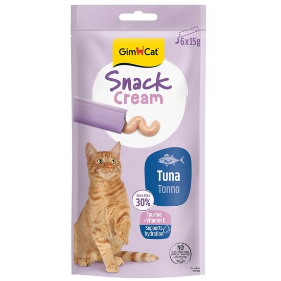 Gimcat Snack Cream Ton Balıklı Kedi Ödülü 6 x 15 Gr - 1