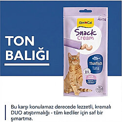 Gimcat Snack Cream Ton Balıklı Kedi Ödülü 6 x 15 Gr - 2