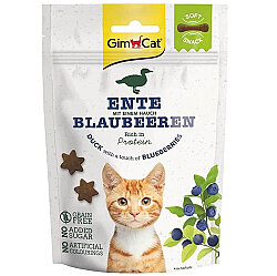GimCat Soft Snacks Ördek ve Yaban Mersini Tahılsız Kedi Ödülü 60 Gr - GimCat