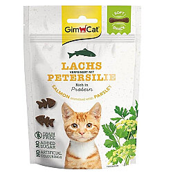 GimCat Soft Snacks Somon ve Maydonoz Tahılsız Kedi Ödülü 60 gr - GimCat