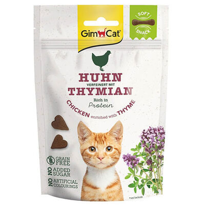 GimCat Soft Snacks Tavuk Etli ve Kekik Tahılsız Kedi Ödülü 60 Gr