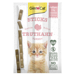 GimCat - Gimcat Sticks Kitten Hindili Yavru Kalsiyum Tahılsız Kedi Ödül Çubukları 3x3 Gr (9 Gr)