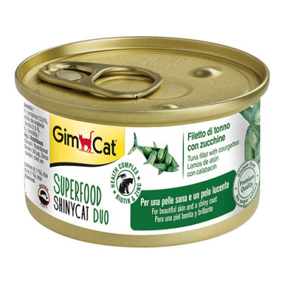 GimCat Superfood Shinycat Fileto Ton Balıklı ve Kabaklı Kedi Konservesi 70 Gr