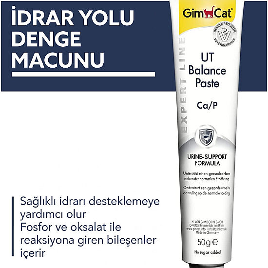 Gimcat UT Balance İdrar Sağlığı Kedi Macunu Paste 50 Gr - 2