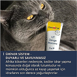 Gimcat UT Balance İdrar Sağlığı Kedi Macunu Paste 50 Gr - 4