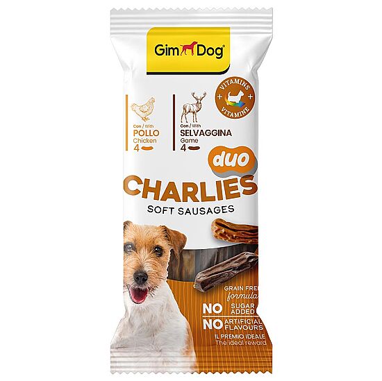 Gimdog Charlies Duo Tavuklu ve Av Etli Köpek Ödülü 60 Gr - 1