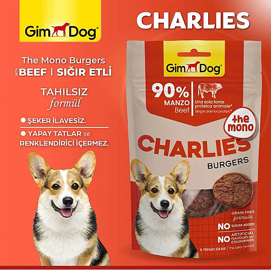 Gimdog Charlies Jerkies Sığır Etli Tahılsız Köpek Ödülü 70 Gr - 2