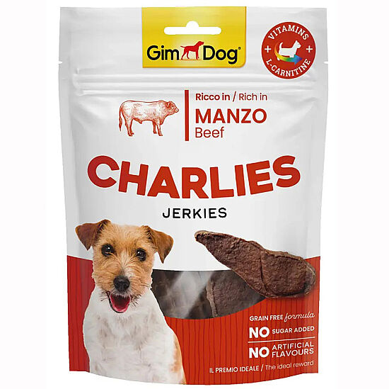 Gimdog Charlies Jerkies Sığır Etli Tahılsız Köpek Ödülü 70 Gr - 1