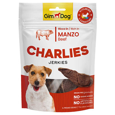 Gimdog Charlies Jerkies Sığır Etli Tahılsız Köpek Ödülü 70 Gr