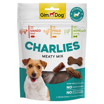 Gimdog Charlies Meaty Mix Sığır Etli Tavuklu ve Kuzu Etli Tahılsız Köpek Ödülü 70 Gr