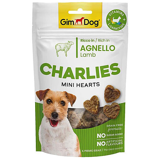 Gimdog Charlies Mini Hearts Kuzu Etli Tahılsız Köpek Ödülü 70 Gr - 1