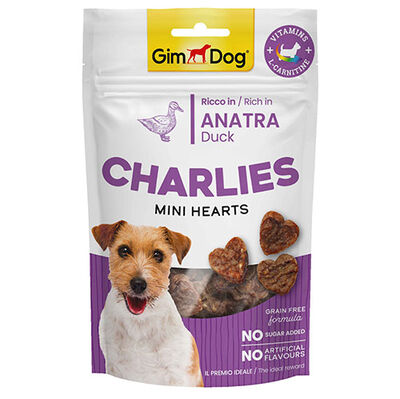 Gimdog Charlies Mini Hearts Ördekli Tahılsız Köpek Ödülü 70 Gr