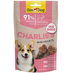Gimdog Charlies The Mono Mini Hearts Domuz Etli Tahılsız Köpek Ödülü 70 Gr - GimDog