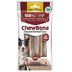 Gimdog Chew Bone Naturel Press Çiğneme Kemiği Köpek Ödülü (2 Li Paket) 120 Gr - 14 Cm - GimDog