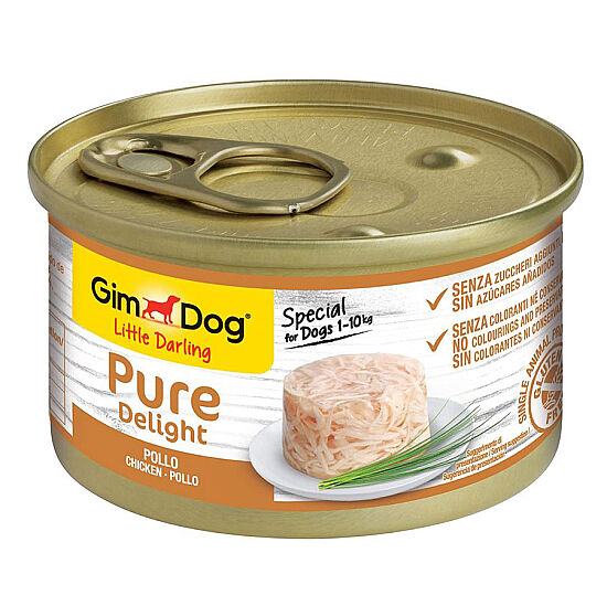 Gimdog Little Darling Pure Delight Tavuk Etli Köpek Konservesi 150 Gr - 1