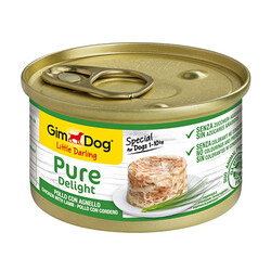 GimDog - Gimdog Little Darling Pure Delight Tavuk ve Kuzu Etli Köpek Konservesi 150 Gr