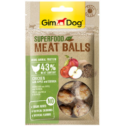 GimDog Meat Balls Kinoalı ve Elmalı Tavuk Köpek Ödülü 70 Gr - GimDog