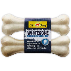 GimDog - Gimdog Mordimi Press Beyaz Kemik Köpek Ödülü (2 li Paket) - 12 Cm