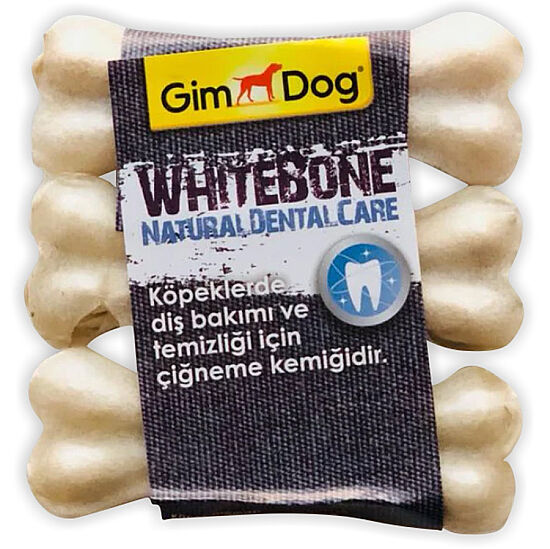 Gimdog Mordimi Press Beyaz Kemik Köpek Ödülü (3 lü Paket) - 9 Cm - 1