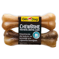 GimDog - Gimdog Mordimi Press Kemik 4,5 - 12 Cm - 2 li Naturel Paket