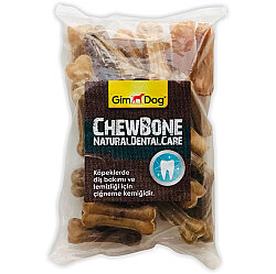 Gimdog Mordimi Press Naturel Kemik Köpek Ödülü (25 li Paket) - 5 Cm - GimDog