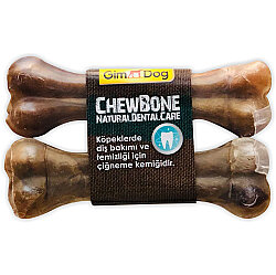 Gimdog Mordimi Press Naturel Kemik Köpek Ödülü (2 li Paket) - 14 Cm - GimDog