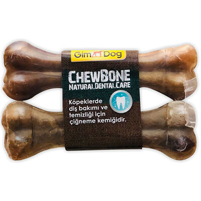 Gimdog Mordimi Press Naturel Kemik Köpek Ödülü (2 li Paket) - 14 Cm