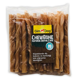 GimDog - Gimdog Naturel Burgu Çubuk Köpek Ödülü (50 li Paket 5 - 6 Gr)