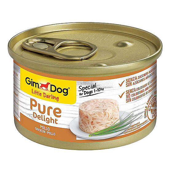 Gimdog Pure Delight Tavuk Etli Köpek Yaş Konservesi 85 Gr - 1