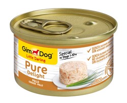 GimDog - Gimdog Pure Delight Tavuk Etli Köpek Yaş Maması 85 Gr