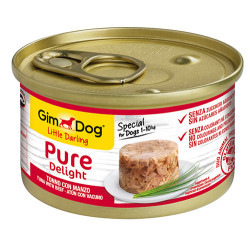 GimDog - Gimdog Pure Delight Ton Balığı Biftek Köpek Yaş Maması 85 Gr