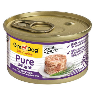 Gimdog Pure Delight Ton Balığı Tavuklu Köpek Yaş Maması 85 Gr