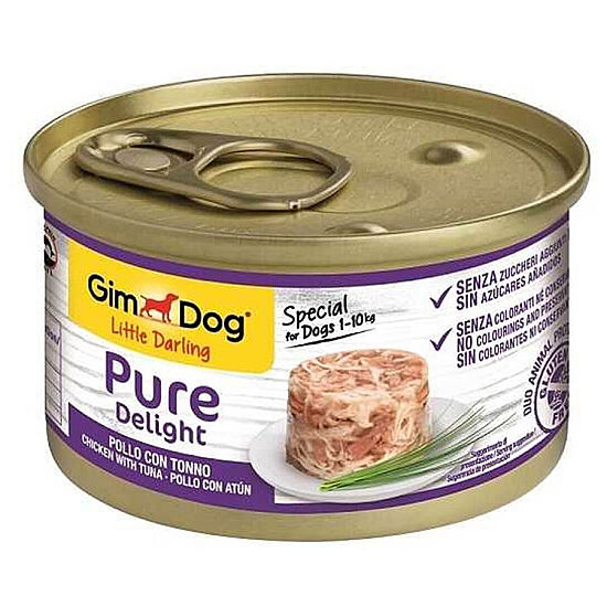 Gimdog Pure Delight Ton Balığı Tavuklu Köpek Konservesi 85 Gr - 1