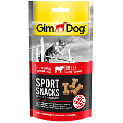 Gimdog Sport Snacks Biftek L-Carnitinli Tahılsız Ödül Tableti 60 Gr - GimDog